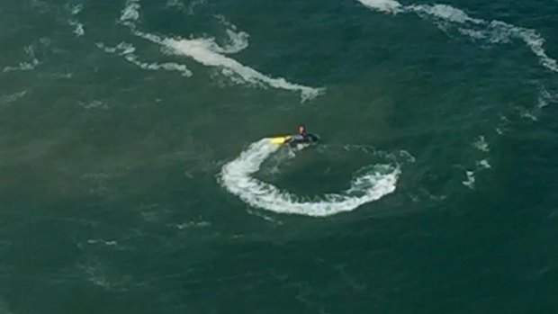 The search has resumed for a swimmer missing since yesterday.