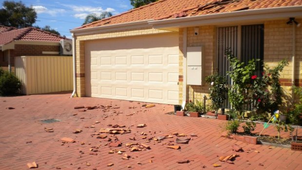 Tiles blew off Betty Foo's house after a low-flying passed her house in 2011.