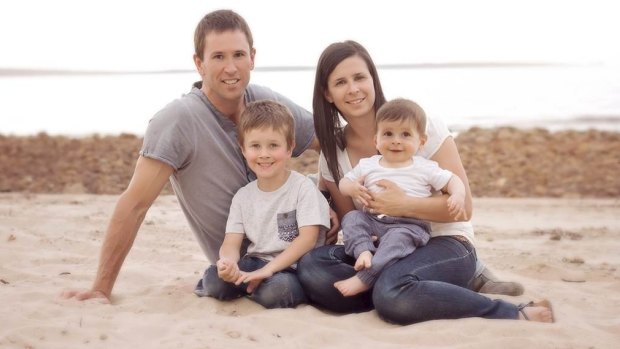 Damien, Melissa, Koda and Hunter Little. Mr Little deliberately drove off the wharf in a murder-suicide.