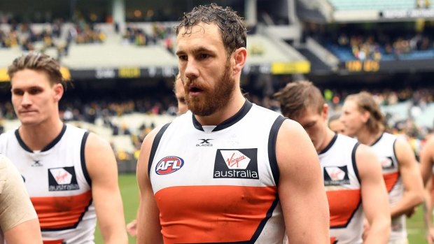 Unlucky: The loss of Shane Mumford due to injury was a massive blow to GWS.