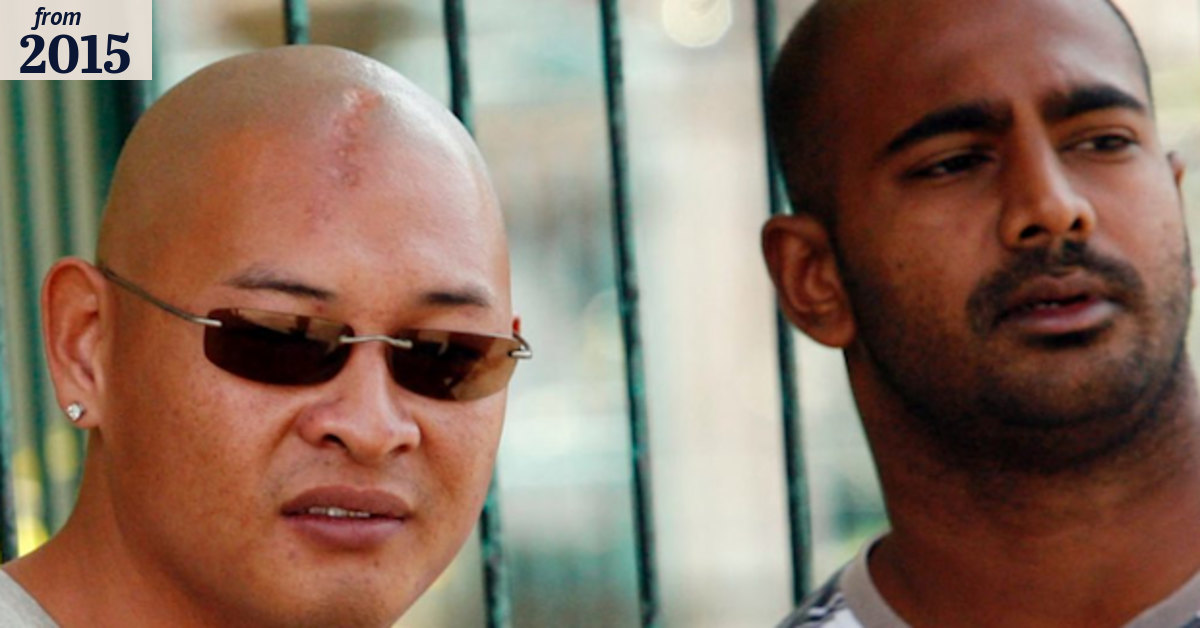 Supreme Court Justice Lex Lasry at vigil for Bali nine duo