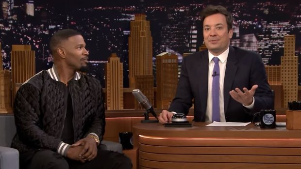 Actor and singer Jamie Foxx courted controversy on The Tonight Show when he signed in "gibberish". 
