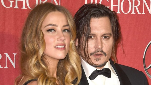 Amber Heard and Johnny Depp in early 2016.