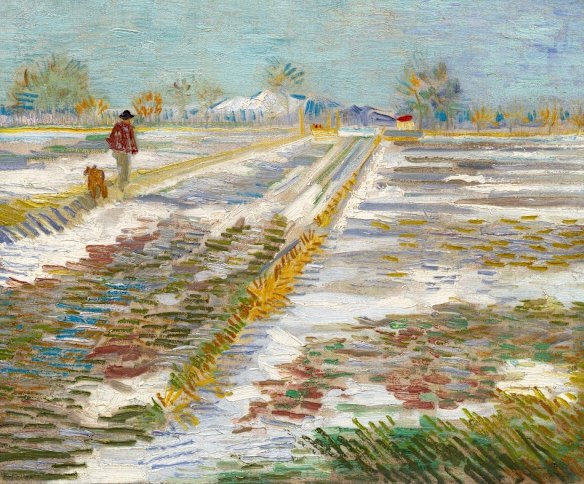 Not available: Vincent van Gogh's painting Landscape with Snow. 
