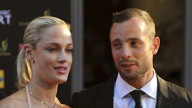 Oscar Pistorius and Reeva Steenkamp in 2012.