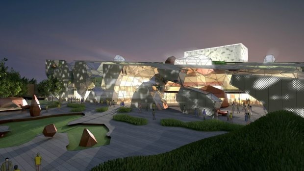 An artist's impression of the Joondalup Performing Arts and Cultural Facility.