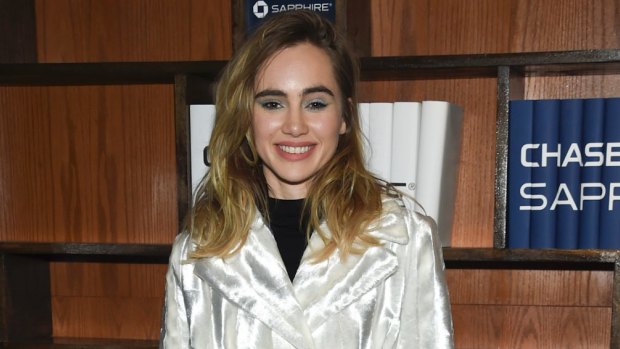  Actress Suki Waterhouse attends the "Assassination Nation" cast party at Chase Sapphire. 