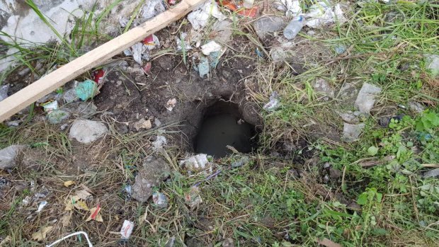 The tunnel through which the Kerobokan inmates escaped.