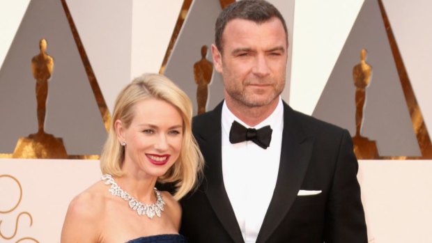 Naomi Watts and Liev Schreiber have split after 11 years together. Pictured here at the Oscars in February.
