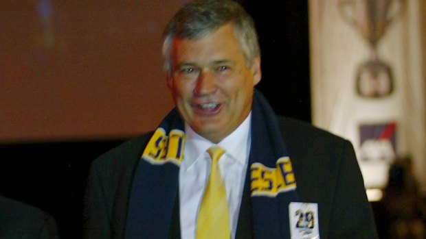 Former Eagles chairman Dalton Gooding in West Coast colours.