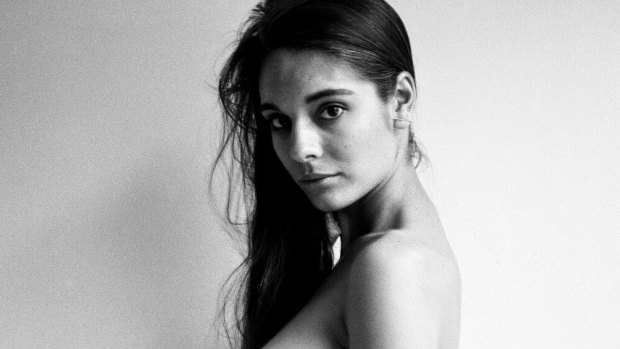 One of the portraits of Caitlin Stasey, posted on her new website Herself.com.