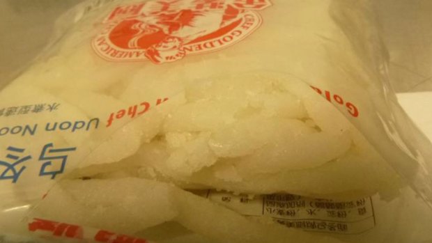 The drugs were in bags labelled 'Udon Noodles'.