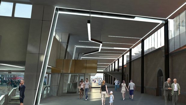 Artists' impression of Brisbane Central station's $67 million upgrade.