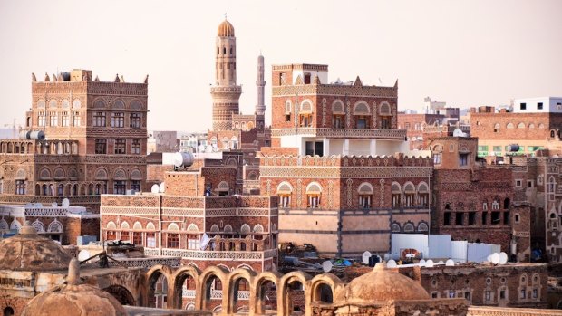 Ancient City of Sanaa in Yemen, 2013.