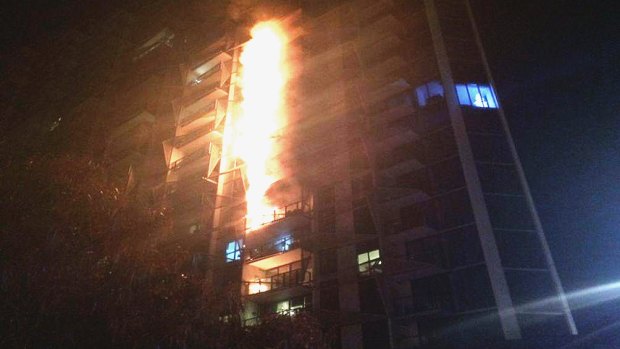 The Lacrosse apartment building in Docklands was badly damaged by fire in November 2014.