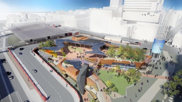 Perth's new food and beverage precinct Yagan Square is due to open in 2017. 