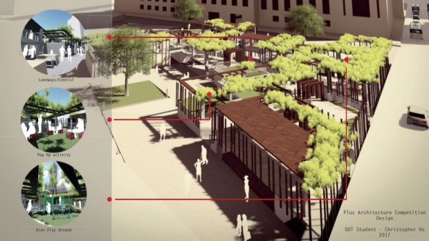 Christopher Ho?design for King George Square as part of Plus Architecture design competition