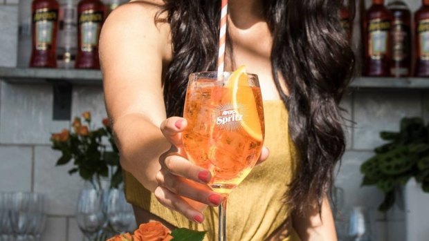 Club Aperol will be one of the bars at the Australian Open.