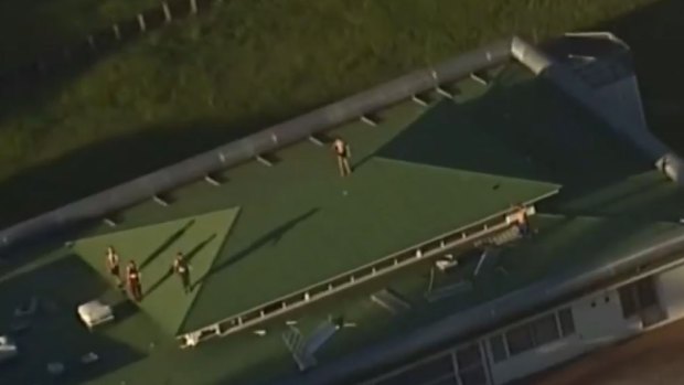 Seven youths remain on the roof of the Brisbane Youth Detention Centre.
