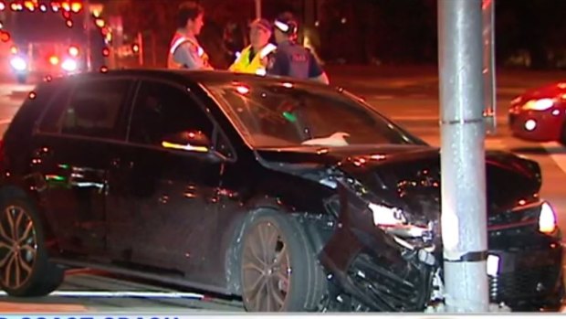 A man was arrested after a crash at Parkwood, on the Gold Coast.
