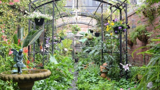 The garden of Wonderwings Fairy shop creator Anne Atkins