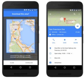Google Maps will soon allow you to download whole areas to your phone for offline use.