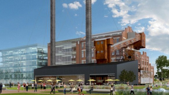 An artist's impression of the redeveloped White Bay Power Station. 