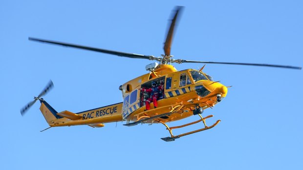 The RAC Rescue Helicopter was sent to airlift the two teen girls to hospital.