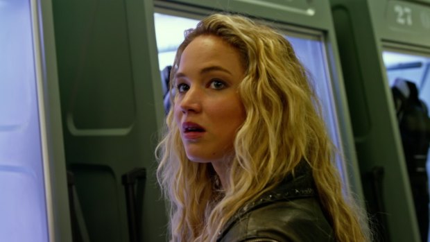 Cautious: Jennifer Lawrence as Mystique in <i>X-Men: Apocalypse</i>.
