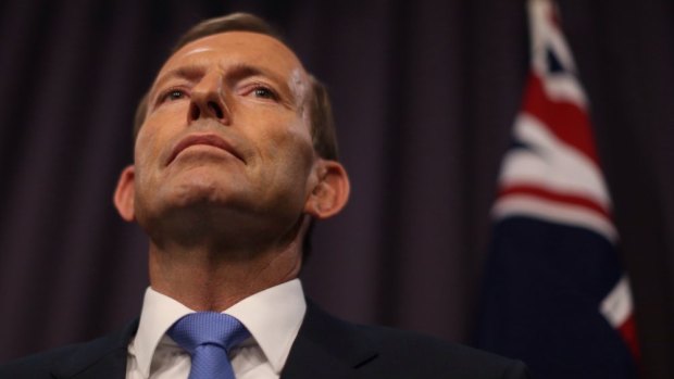 Unpopular: Prime Minister Tony Abbott.