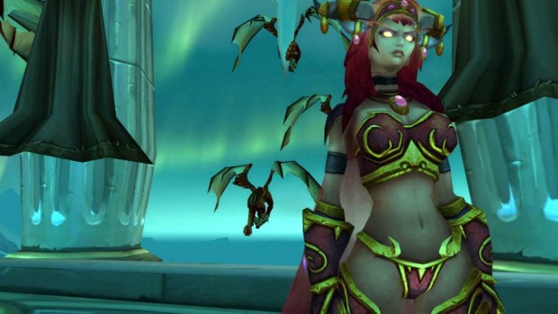 Alexstrasza: A dragon/humanoid avatar in <em>World of Warcraft</em>.