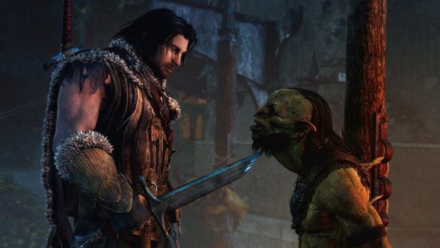 Talion gets up close and personal with the enemy.