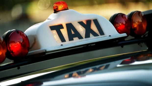 Police say they recovered a stolen taxi within half an hour of it being taken.