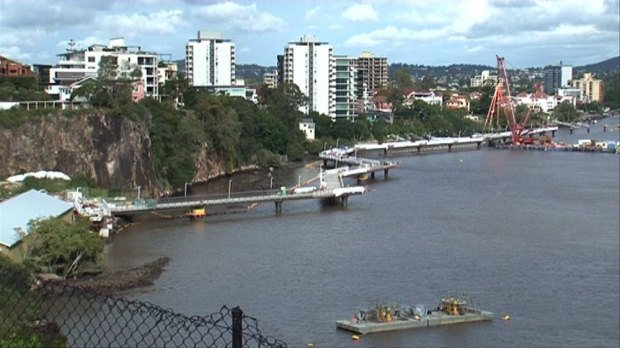 Brisbane's inner-city Riverwalk is starting to take shape.