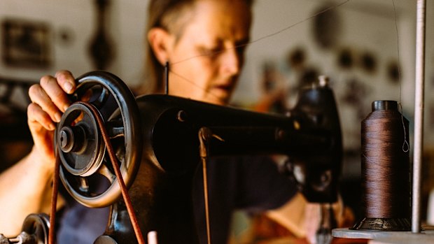 The Apprenticeship - hoemaker Rachel Ayland in her workshop