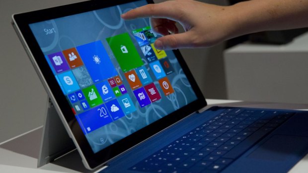 Touch and type: The Microsoft Surface Pro 3 with Type Cover.