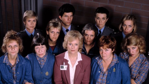 The cast of the TV drama <i>Prisoner</i>.