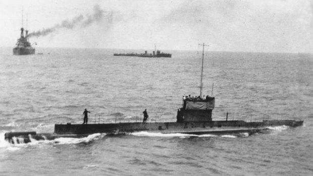 The last known image of the submarine AE1 taken on September 9, 1914 