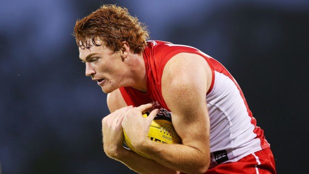 Smooth sailing: Gary Rohan is firing for the Swans.