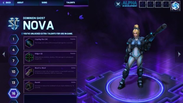 Nova Terra is just one of the characters plucked from the StarCraft universe to take part in <i>Heroes</i>.