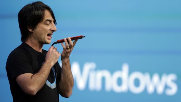 How can I help? Microsoft's Joe Belfiore introduces Cortana last month.