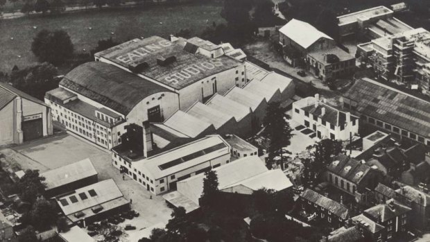 An aerial shot of the Ealing Studios.