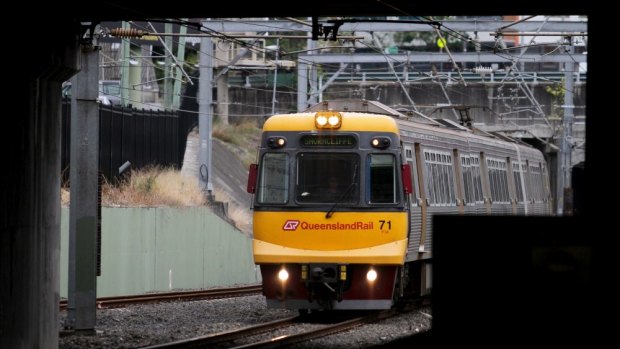An alleged train flasher has been charged by police.