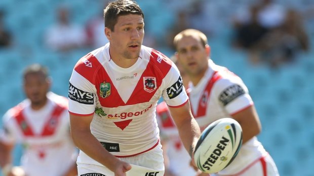 On "foreign" soil: Englishman Gareth Widdop will line up for the Dragons against Warrington on Friday.