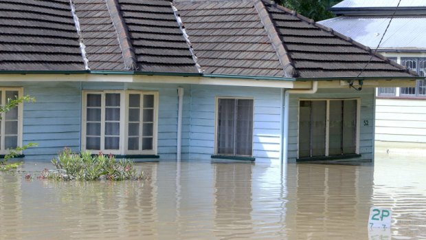 A Rosalie home flooded during the 2010/11 disaster.