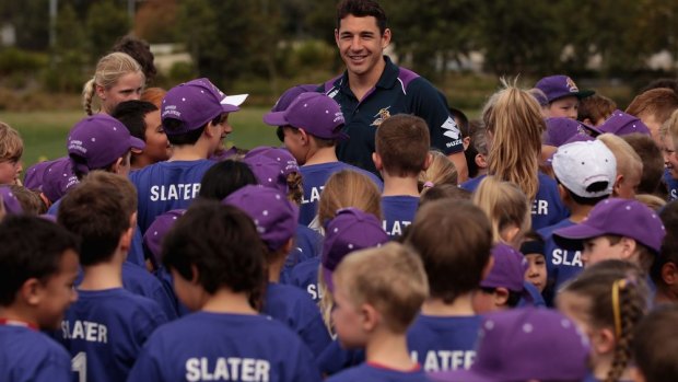 Billy Slater at the annual Billy's Buddies rugby league clinic.