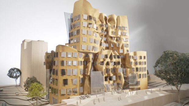 A model of the UTS business school designed by Frank Gehry.