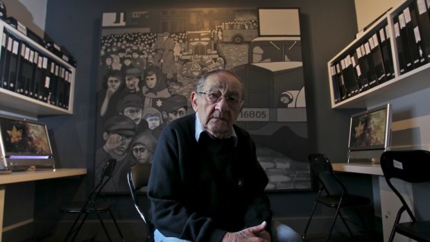 Moshe Fiszman at the Holocaust Museum in Elsternwick.