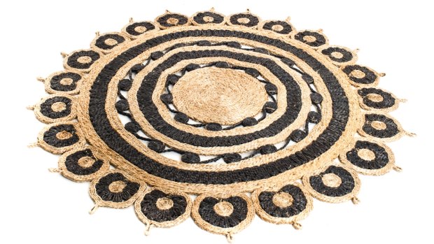 Kofi round seagrass floor rug, from Holiday Design.