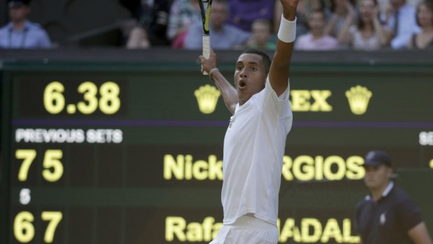Laver said Kyrgios' stunning 2014 Wimbledon upset of Rafael Nadal appeared to have contributed to outrageous shot selection at times.